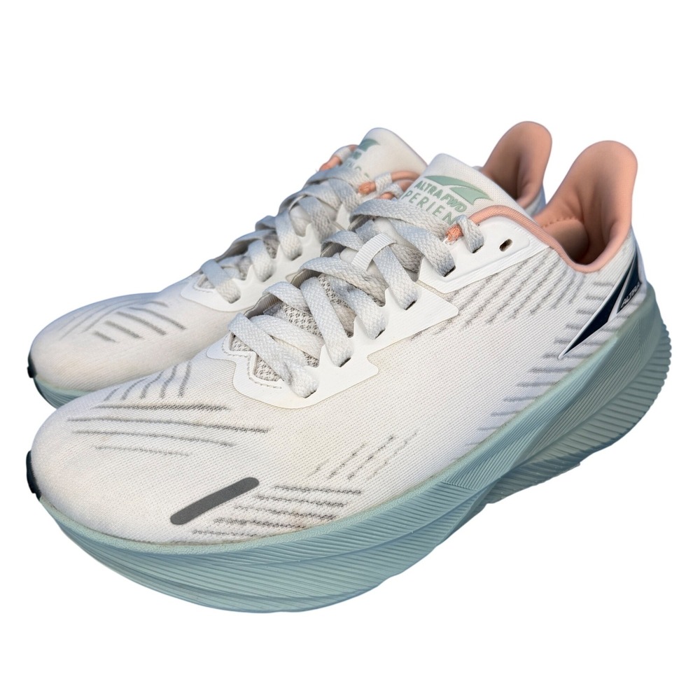 Altra FWD Experience Womens 9.5 Running Shoes White Sage Pink AL0A82CJ110